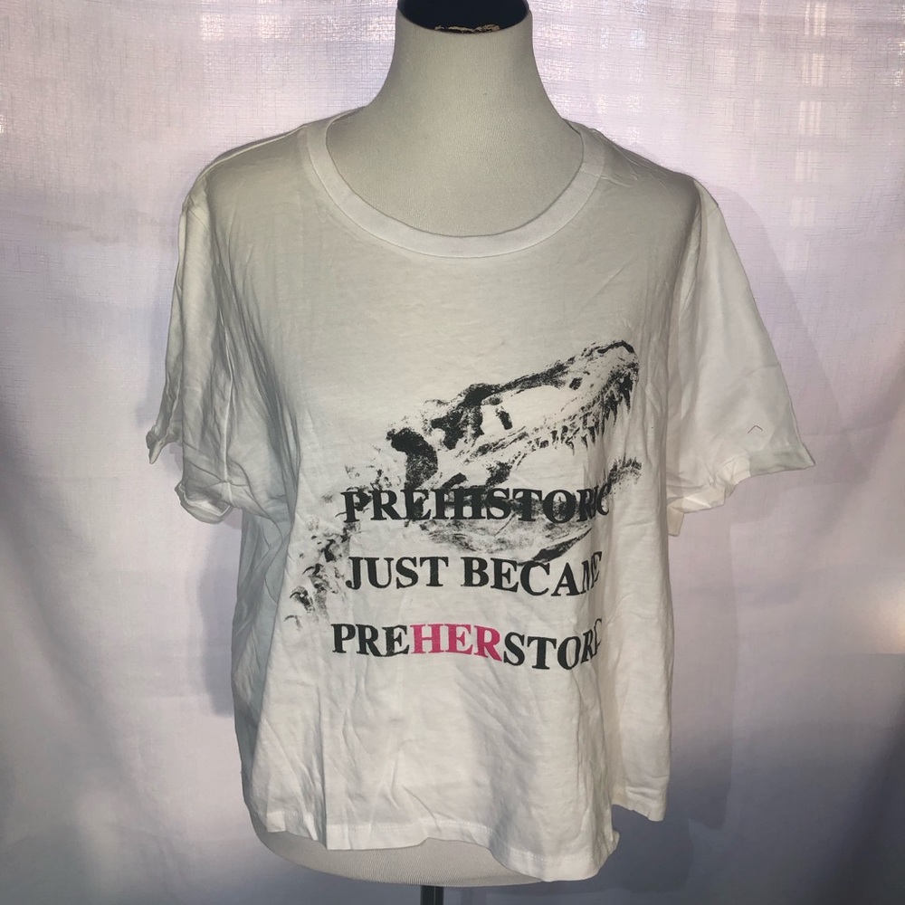 Jurrasic World Tee White Womens 2XL